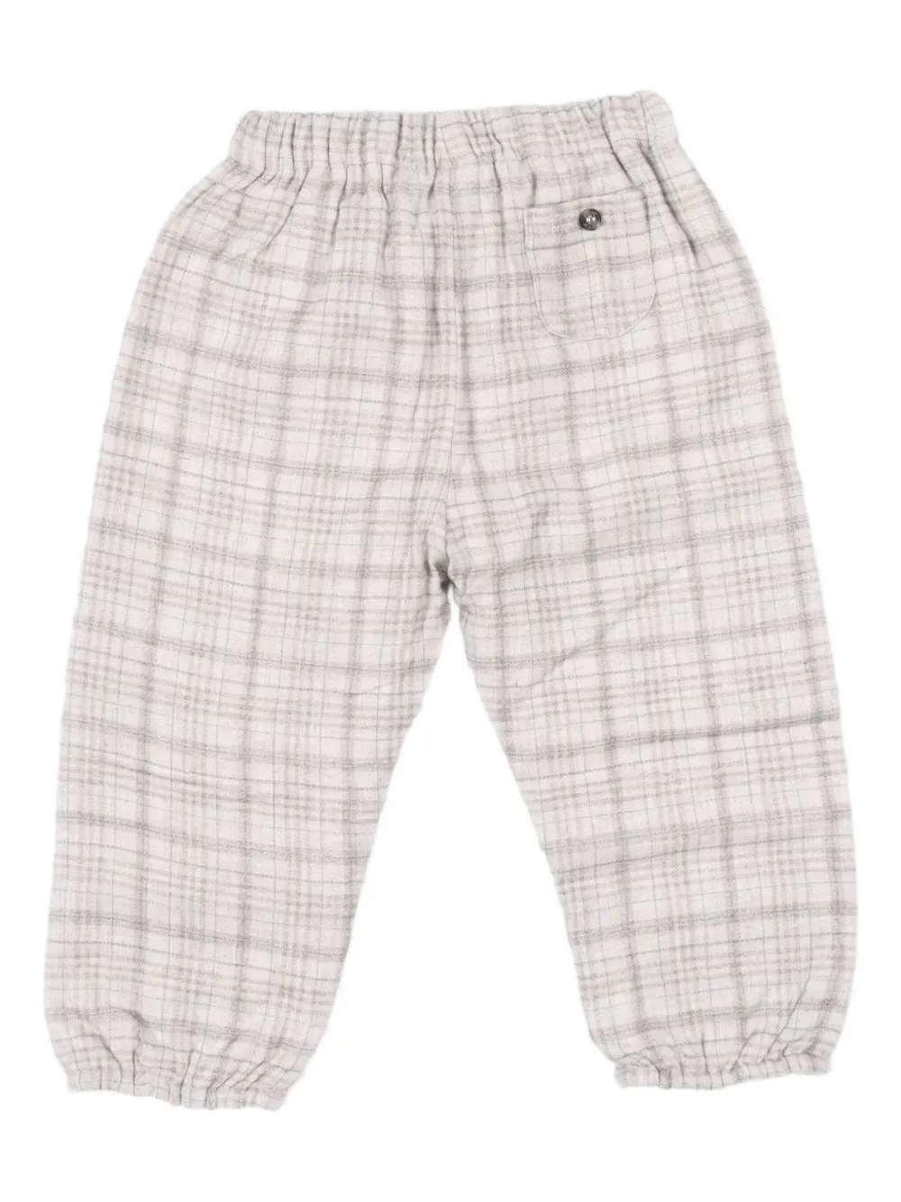 Tartine Et Chocolat plaid-pattern trousers | Neutrals | Image 1
