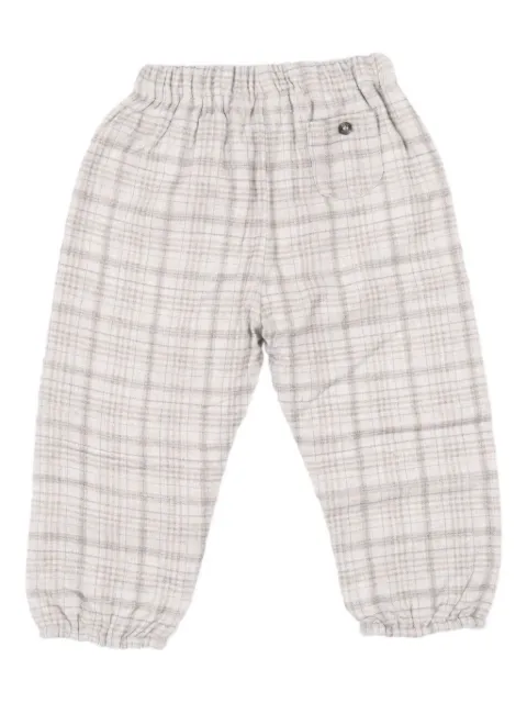 Tartine Et Chocolat plaid-pattern trousers