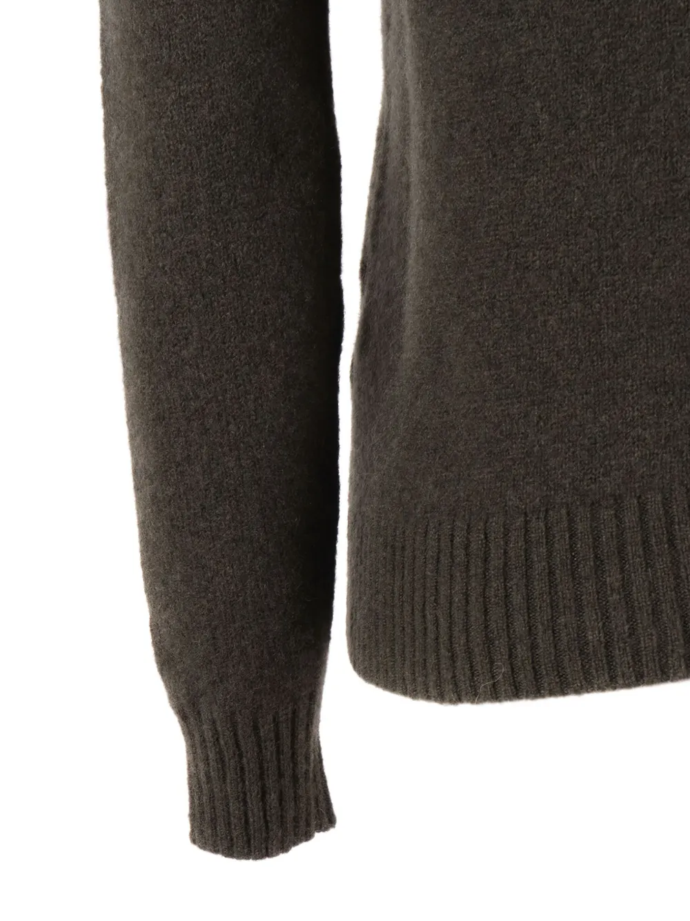 Filippo De Laurentiis Ribbed-trim Sweater In Brown