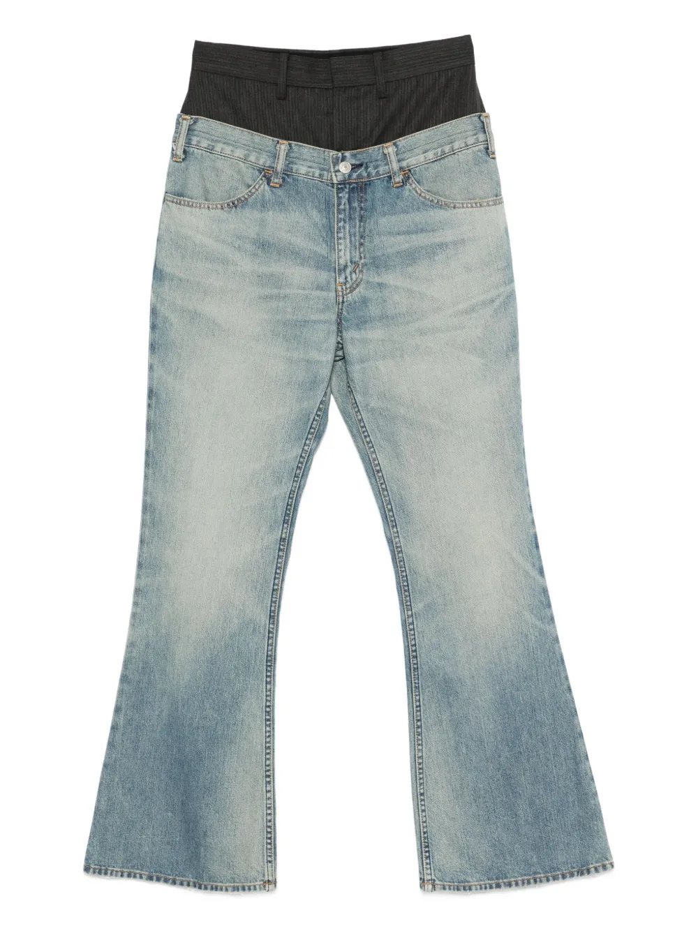 Junya Watanabe Double-waist Jeans In Blue