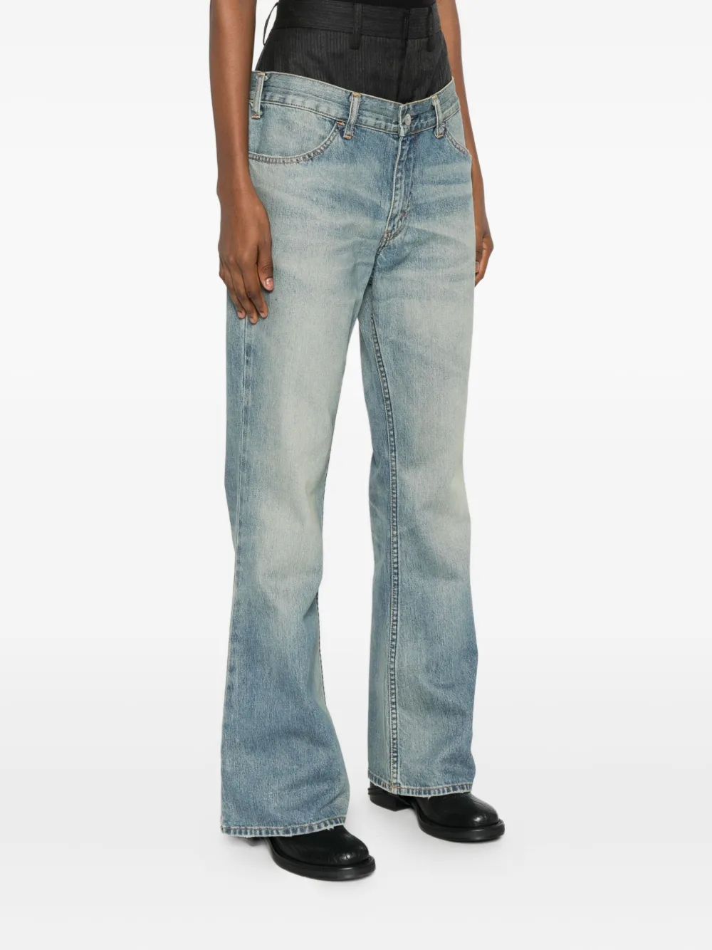 Junya Watanabe Double-waist Jeans In Blue