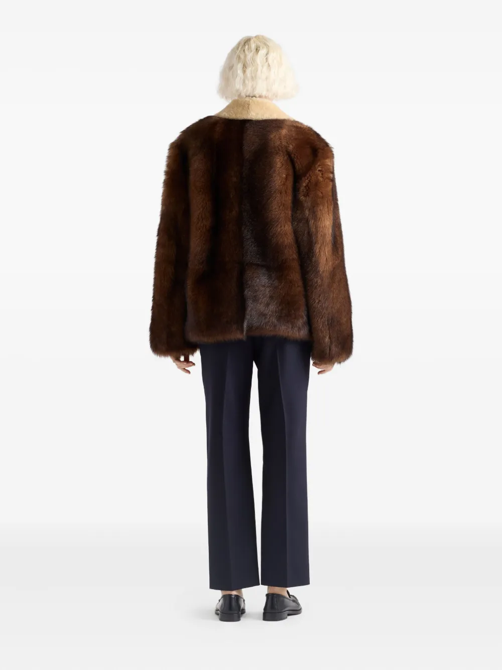 Prada Broek met stiksel Blauw