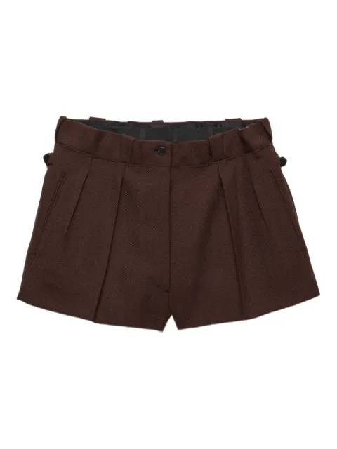 Prada chevron wool shorts