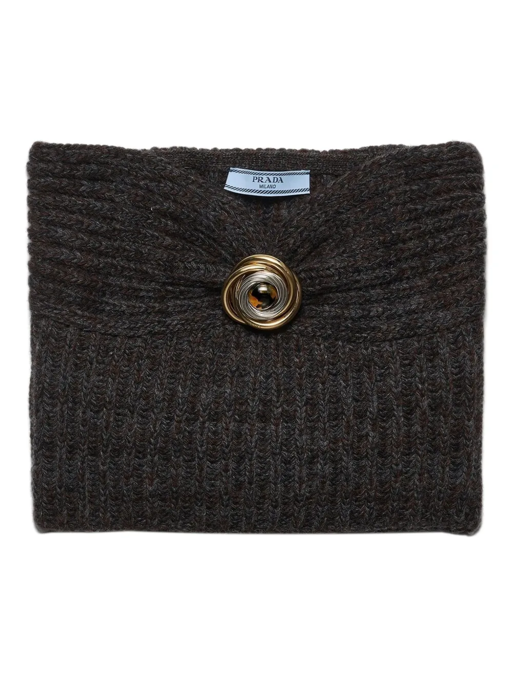 Prada ribbed bandeau top | Grey | Image 1