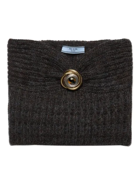 Prada top tipo bandeau de canalé