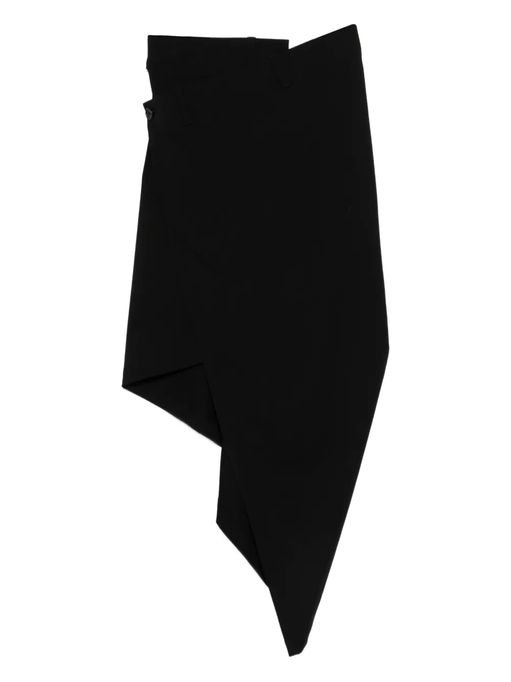 Junya Watanabe asymmetric draped skirt - Zwart