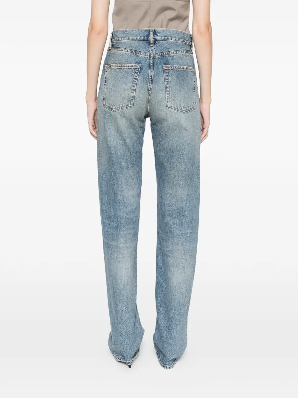 Frame The Stack Trousers In Blue