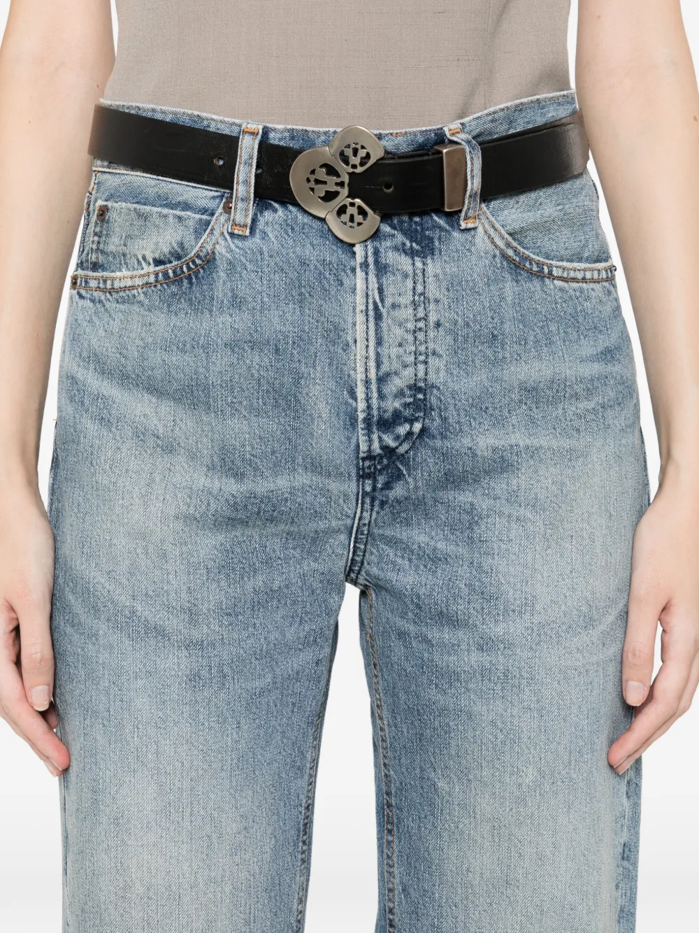 Frame The Stack Trousers In Blue