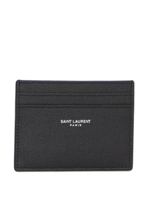 Saint Laurent tarjetero con logo estampado