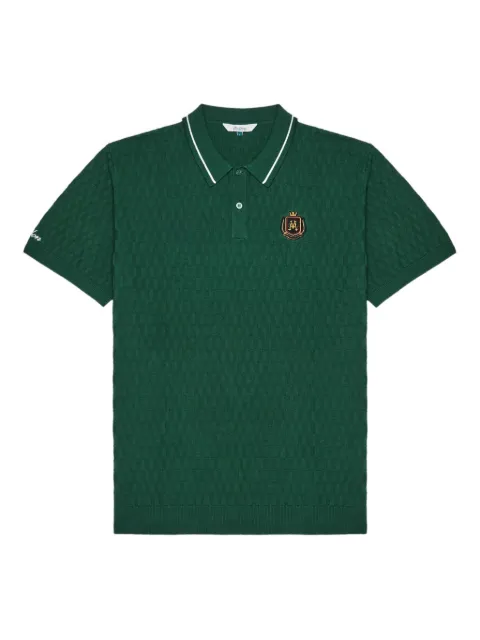 Malbon Golf crest knit polo