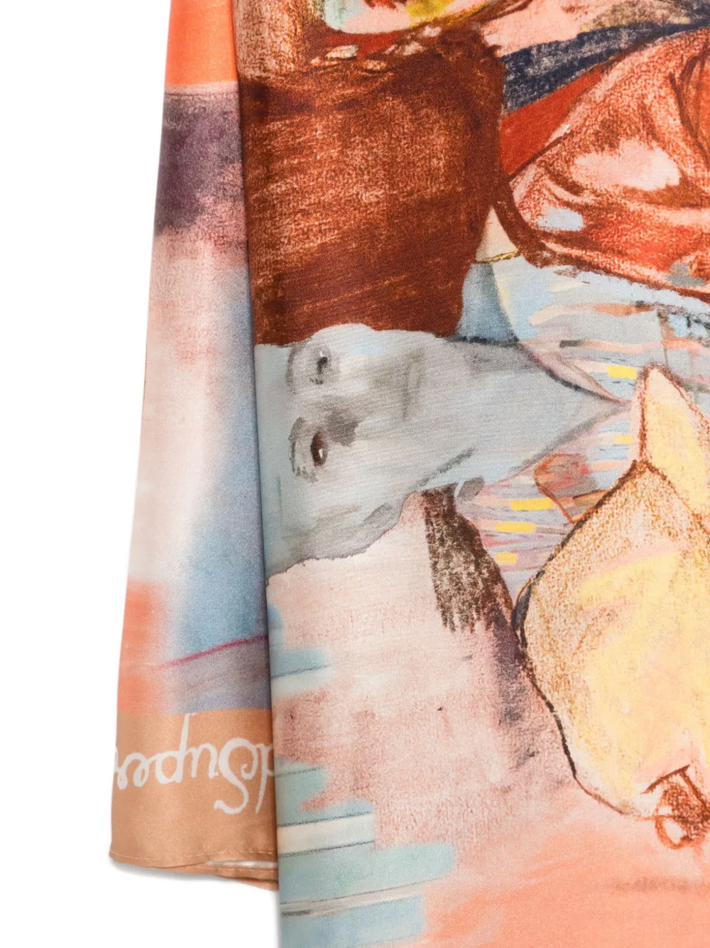 KidSuper Dominoes zijden sjaal met print Veelkleurig