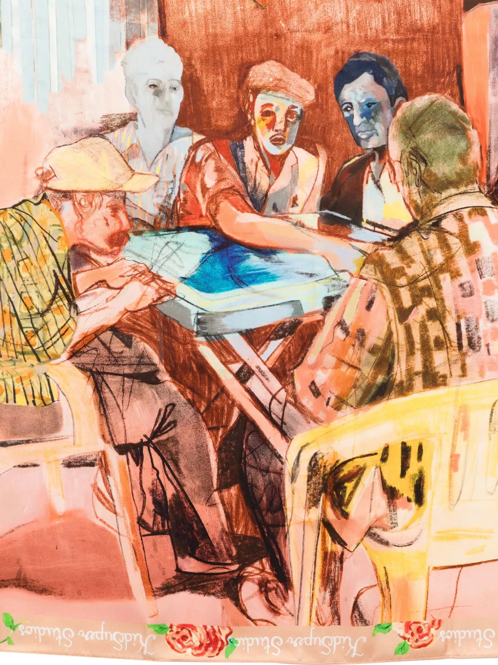 KidSuper mascada de seda Dominoes | Hombre | Image 2