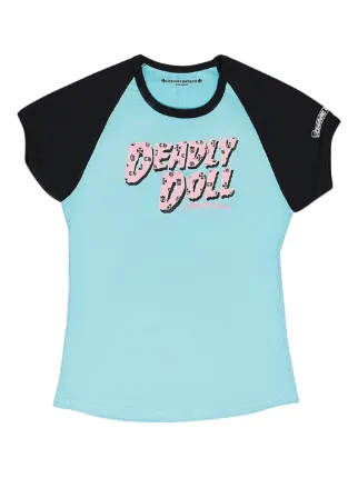クロムハーツ　deadly doll Tシャツ　希少　ブルー　ブラック　値下げ 32286118_62221301_322.jpg