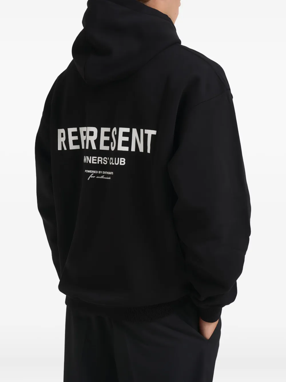 Represent Hoodie met logo Zwart