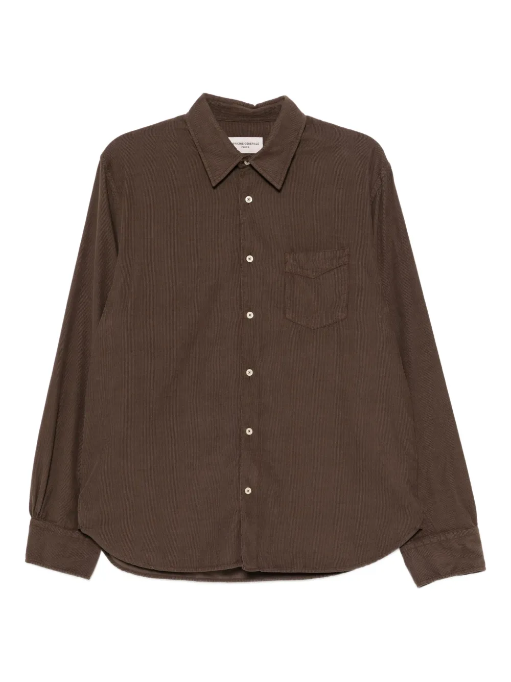 Officine Generale camisa Benoit | marrón | Image 1