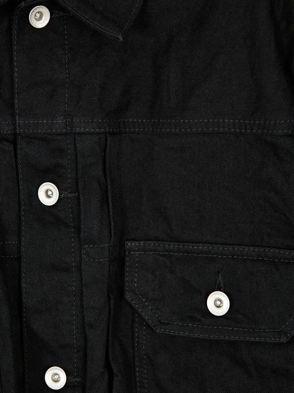 sacai Denim jack Zwart