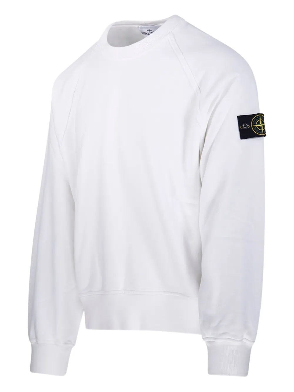 Stone Island Sweater met raglan mouwen en patch - Wit