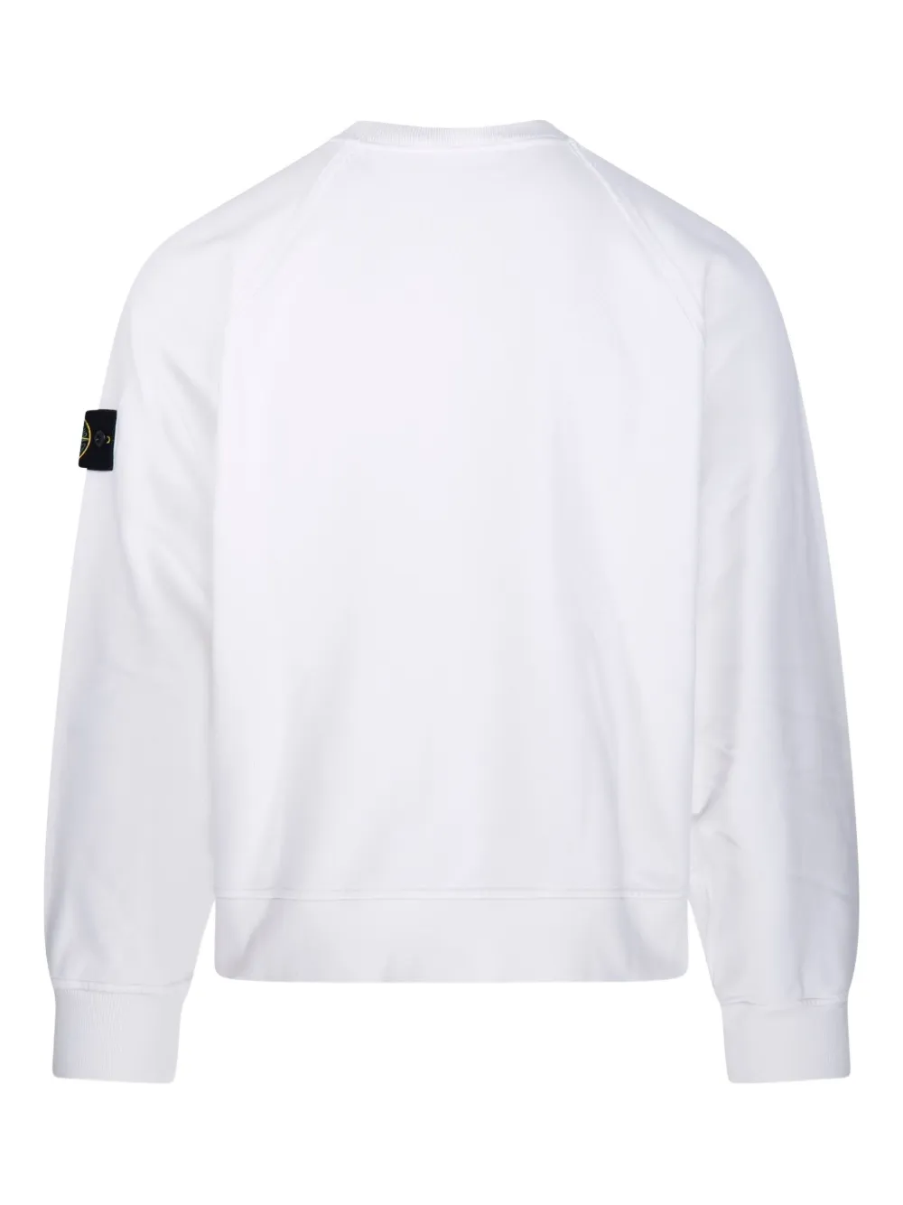 Stone Island Sweater met raglan mouwen en patch Wit