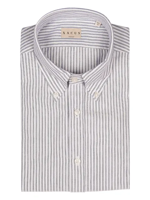 Xacus buttoned striped shirt