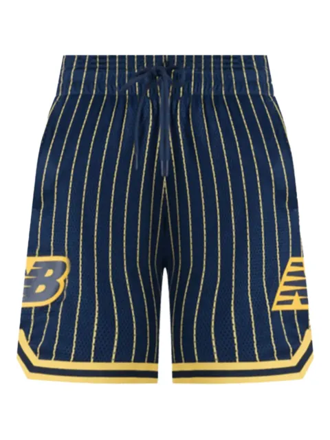 New Balance  In Game pinstripe mesh track shorts