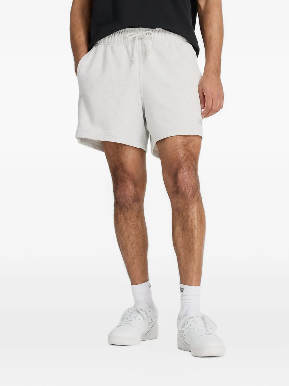 New Balance Athletics 5" badstof trainingsshorts Grijs