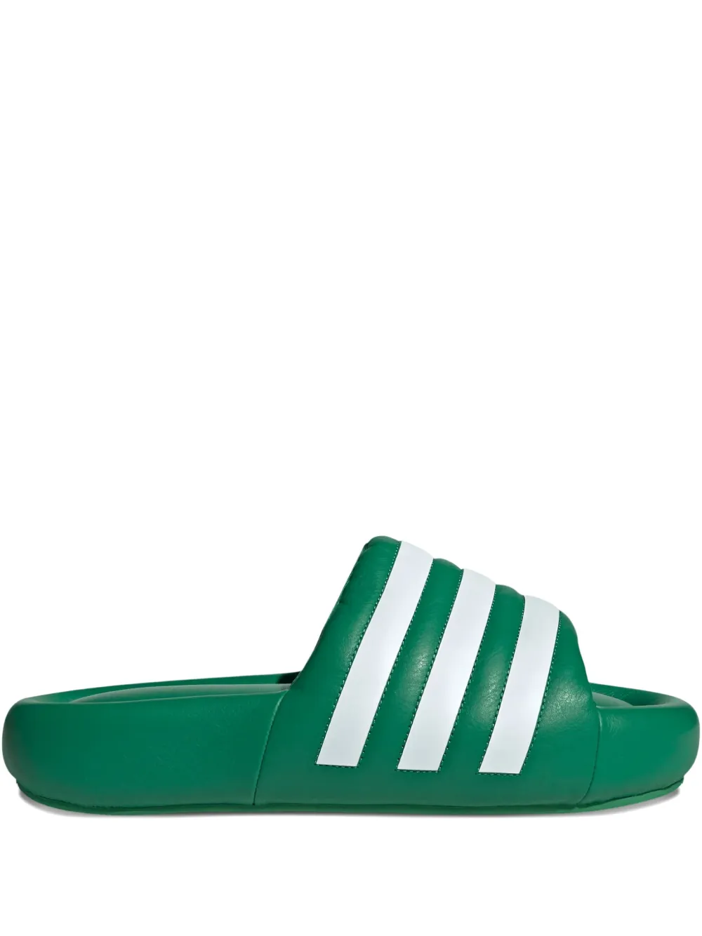 Adidas Originals Adilette 24 Striped Slides In Green