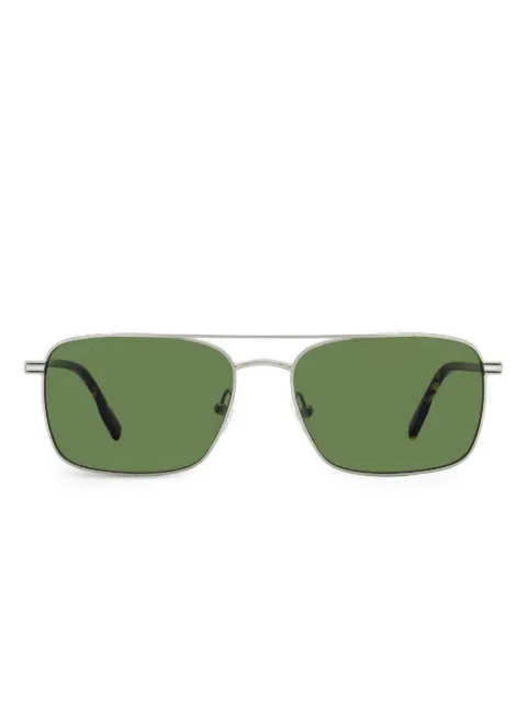 Lacoste double bridge rectangular sunglasses