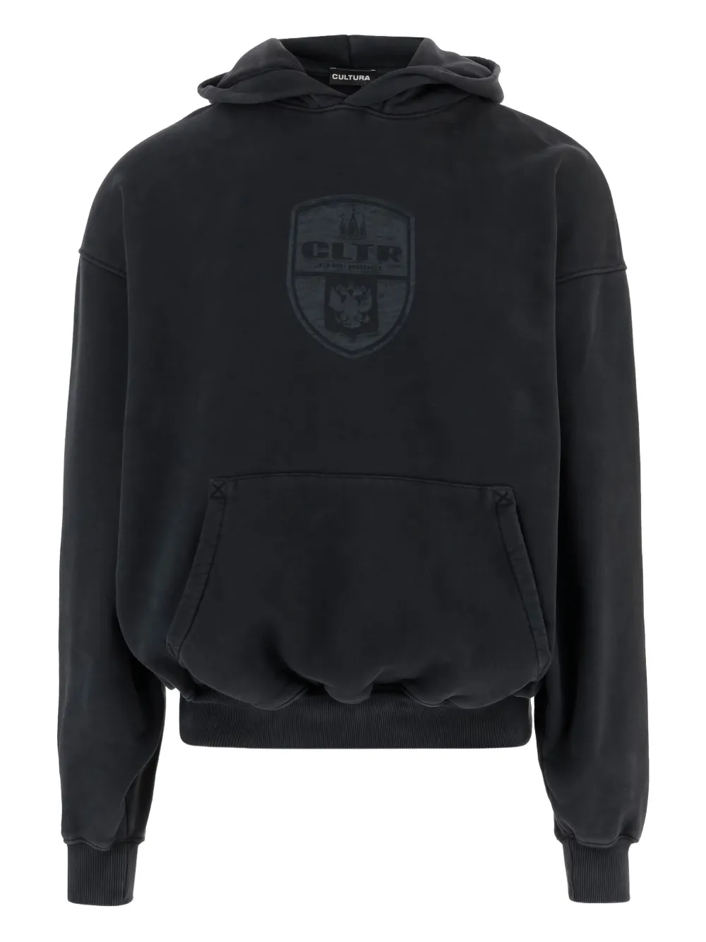 CULTURA graphic hooded sweatshirt | Black | Image 1