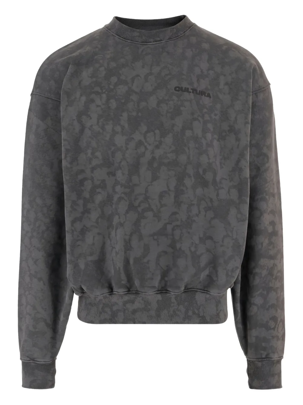 CULTURA embroidered logo printed sweatshirt | Grey | Image 1