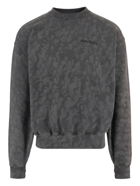 CULTURA embroidered logo printed sweatshirt