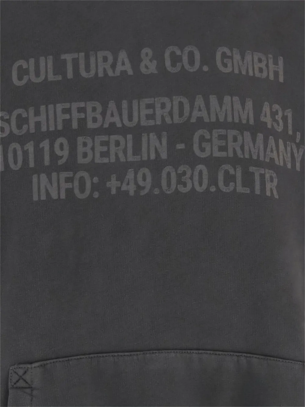 Cultura Logo-print Hooded Sweatshirt In Black