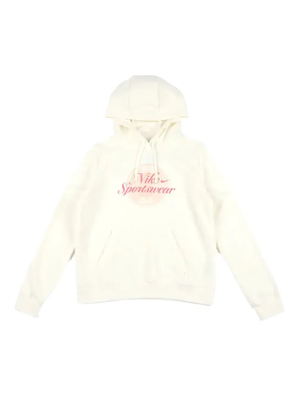 Nike Nsw Club Graphic Hoodie In Neutral