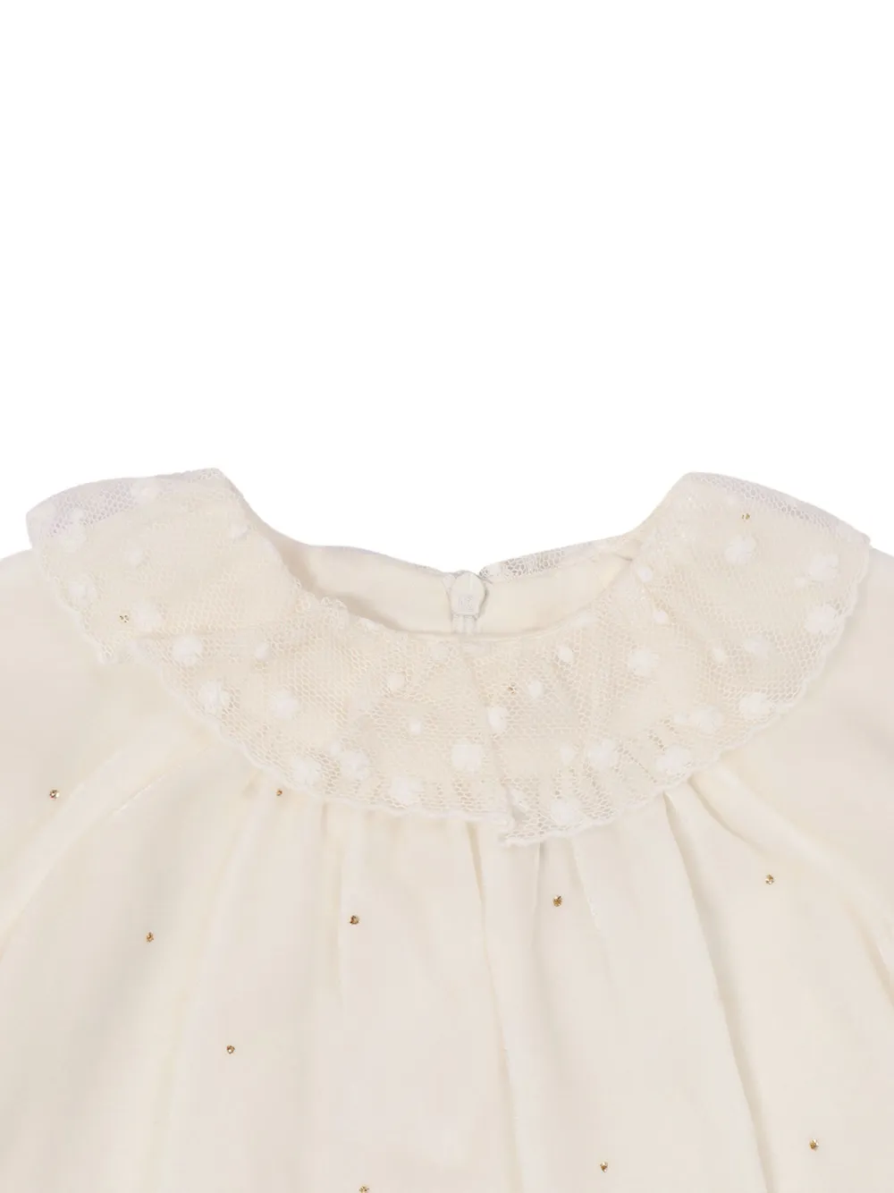 Tartine Et Chocolat Jurk met tulen afwerking Beige