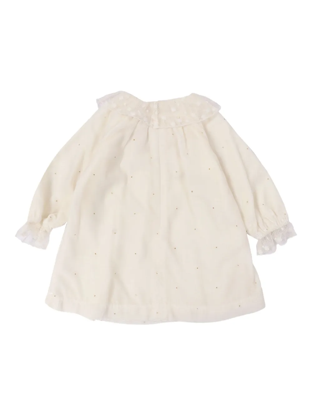 Tartine Et Chocolat tulle-trim dress - Beige