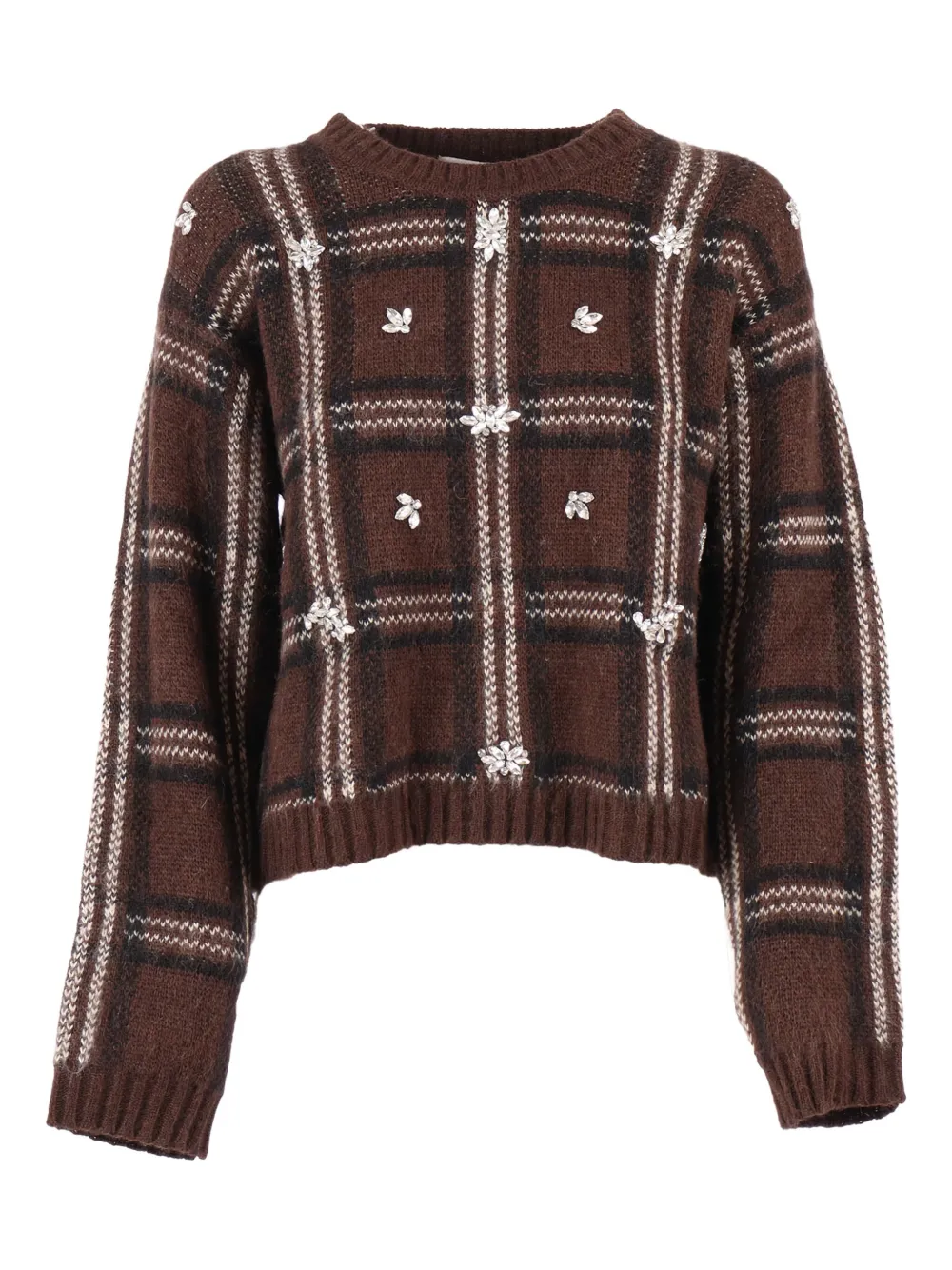 Ermanno Scervino Verzierter Jacquard-Pullover | Braun | Image 1
