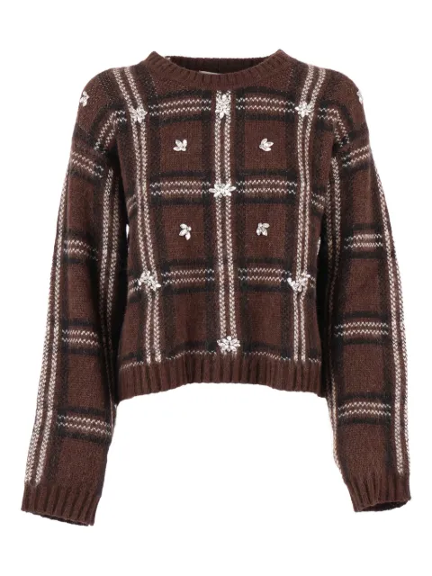 Ermanno Scervino embellished jacquard sweater