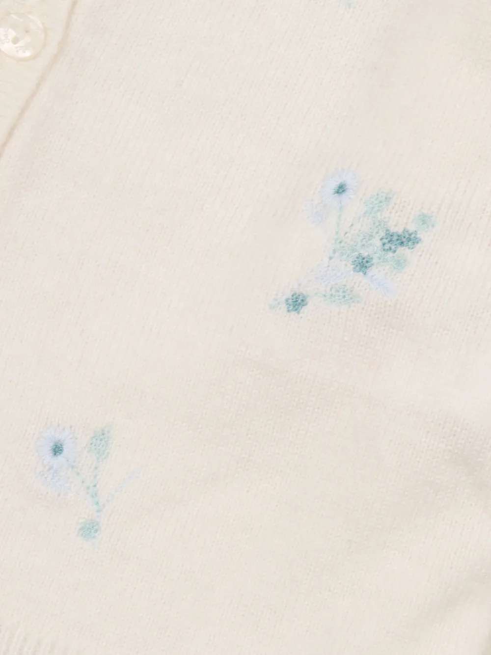 Tartine Et Chocolat Vest met geborduurde bloemen Beige