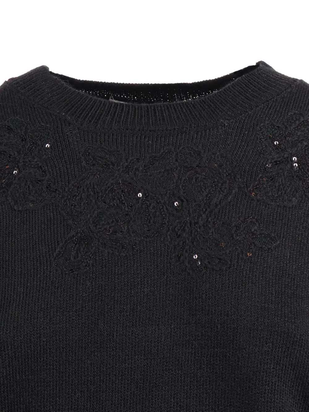 Ermanno Scervino Top met borduurwerk Zwart