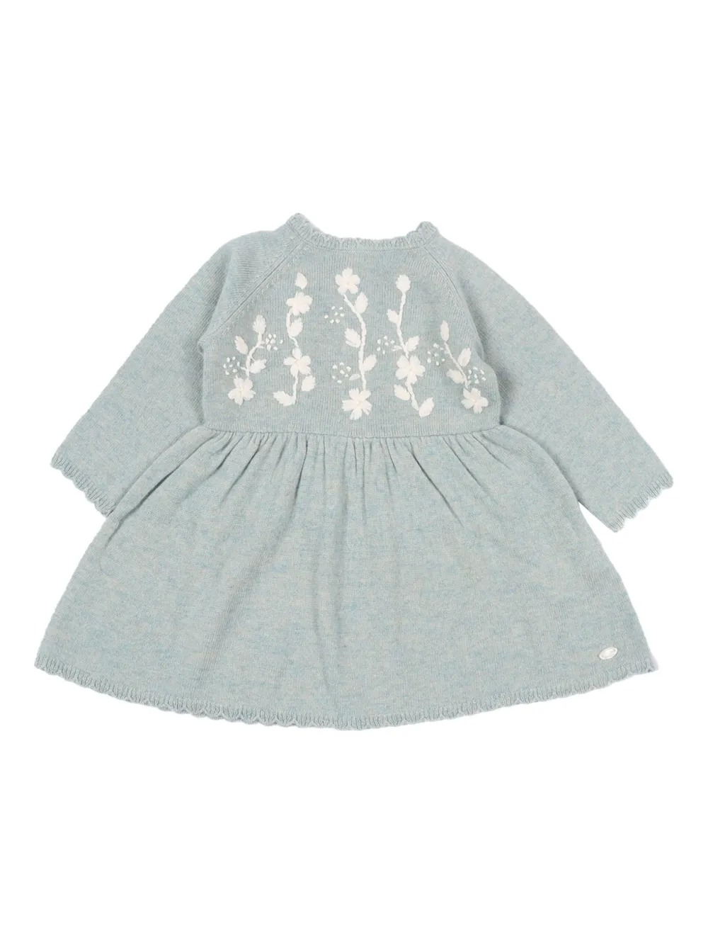 Tartine Et Chocolat floral-embroidery dress - Groen