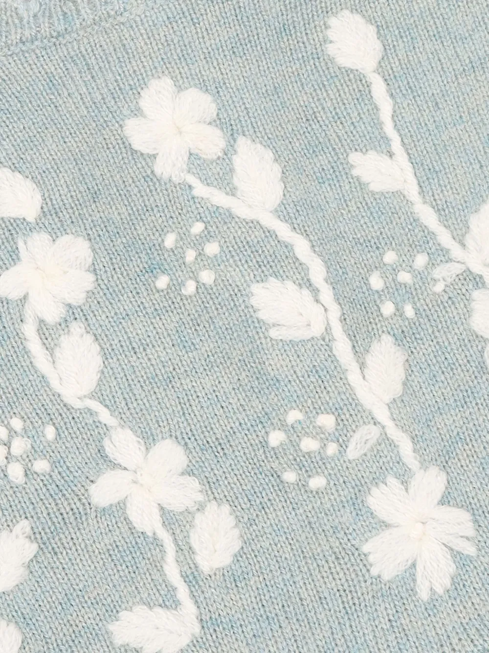 Tartine Et Chocolat Jurk met geborduurde bloemen Groen