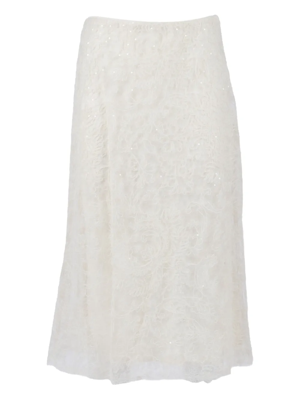 Ermanno Scervino lace sequinned midi skirt | blanco | Image 1