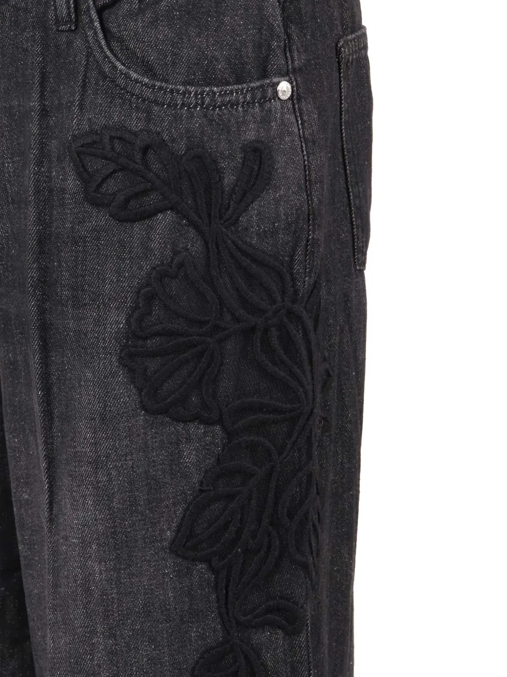 Ermanno Scervino Jeans met applicatie Zwart