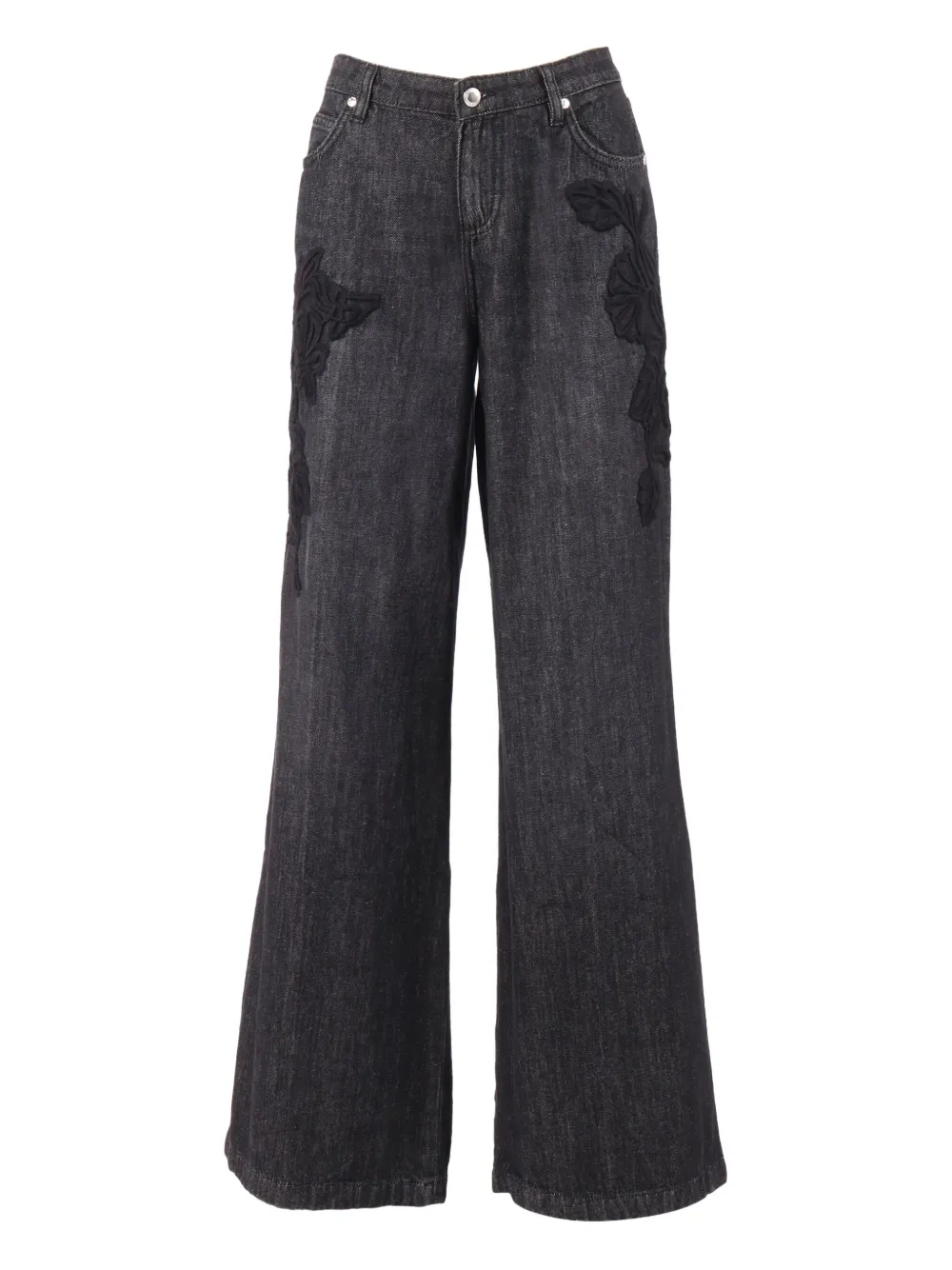 Ermanno Scervino Jeans mit Applikation | Schwarz | Image 1