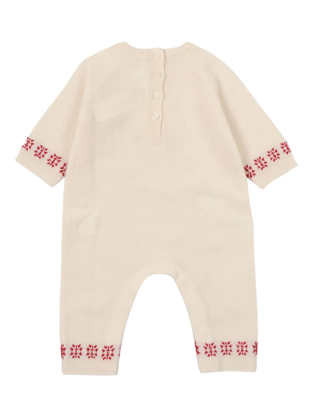 Tartine Et Chocolat rabbit-motif romper - Beige