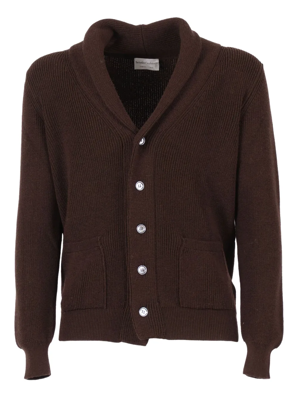 Settefili Cashmere cardigan à col châle | marron | Image 1