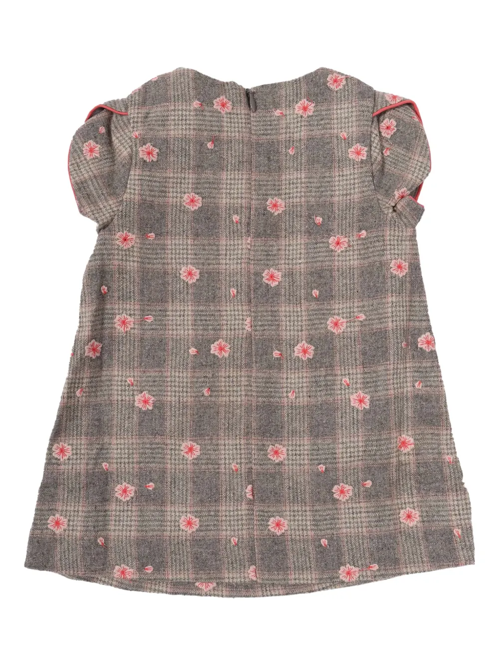 Tartine Et Chocolat floral check dress - Grijs