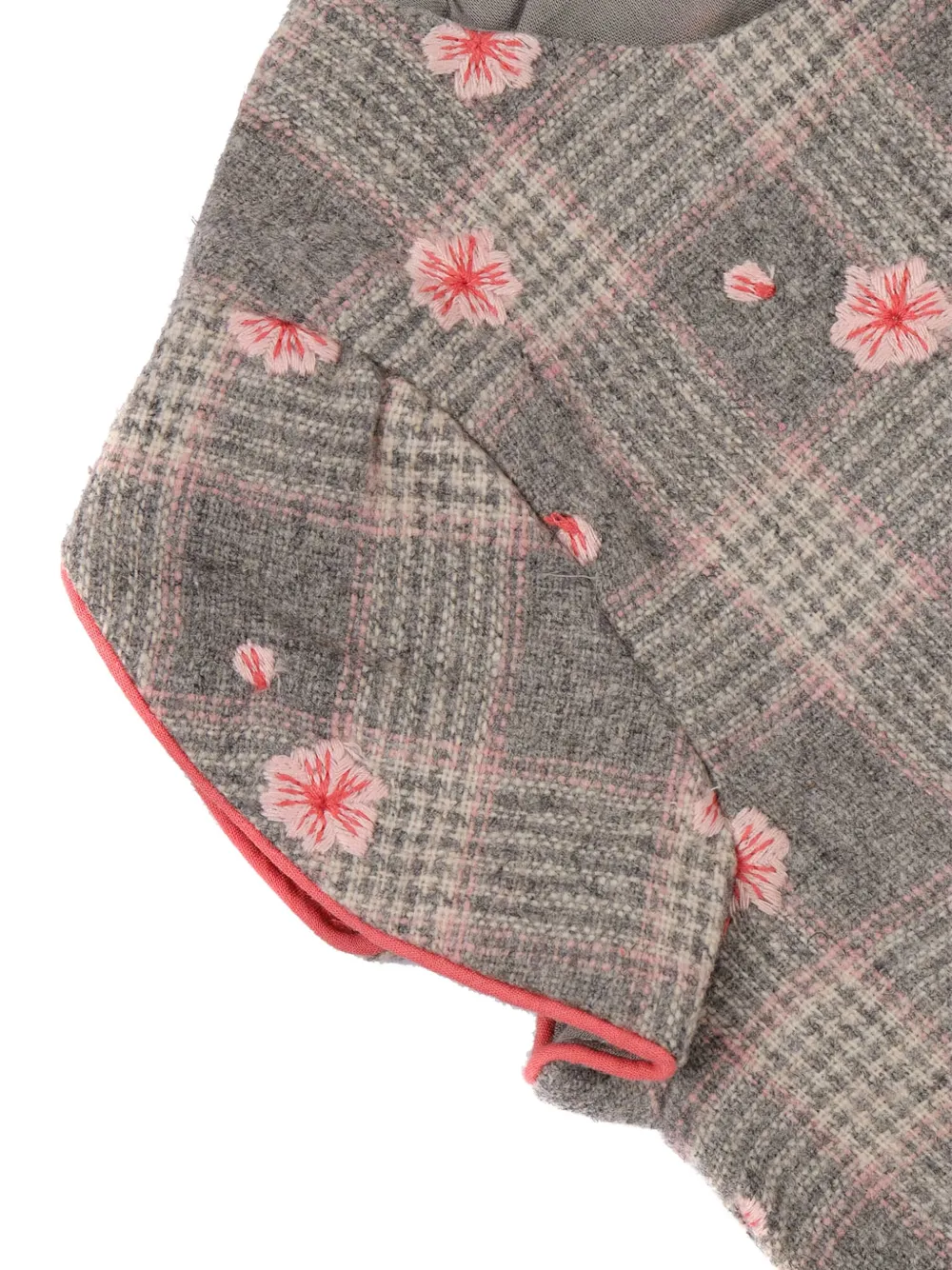 Tartine Et Chocolat Geruite jurk met bloemenprint Grijs