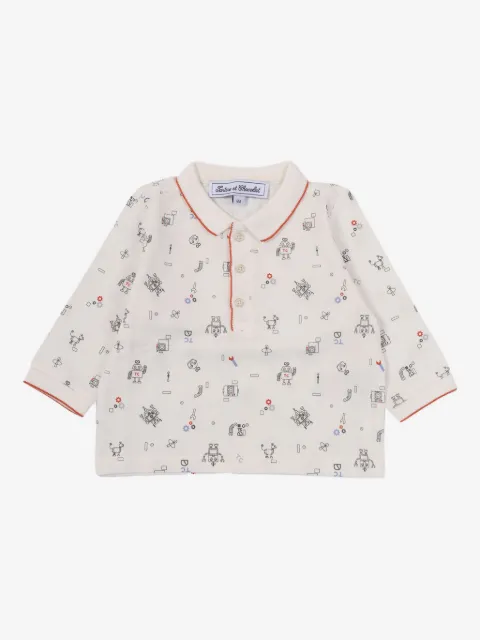 Tartine Et Chocolat playera tipo polo estampada