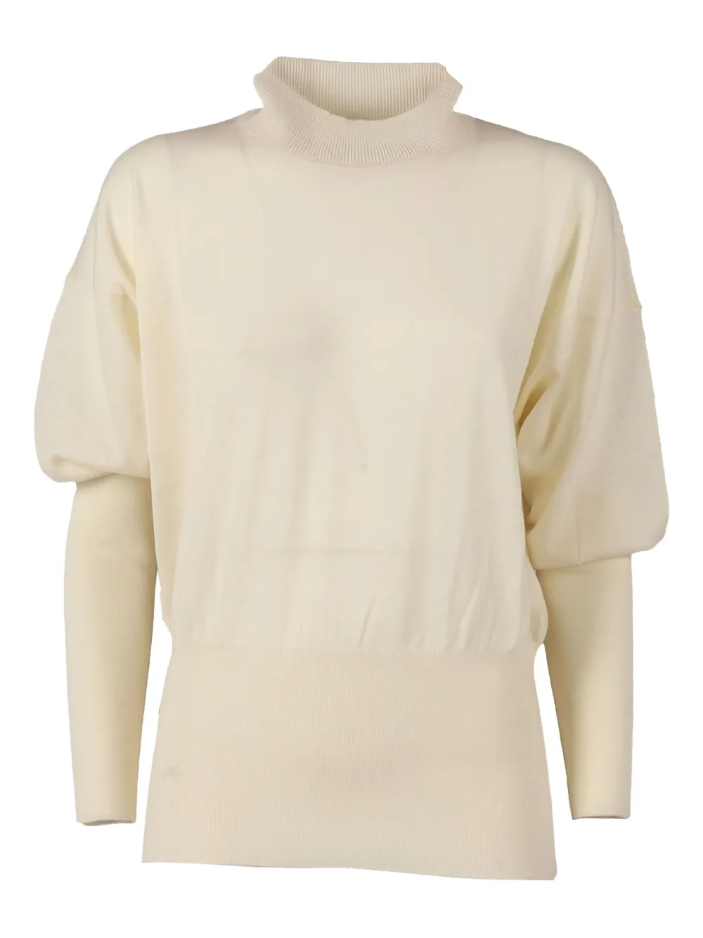 Filippo De Laurentiis turtleneck puff-sleeve sweater | White | Image 1
