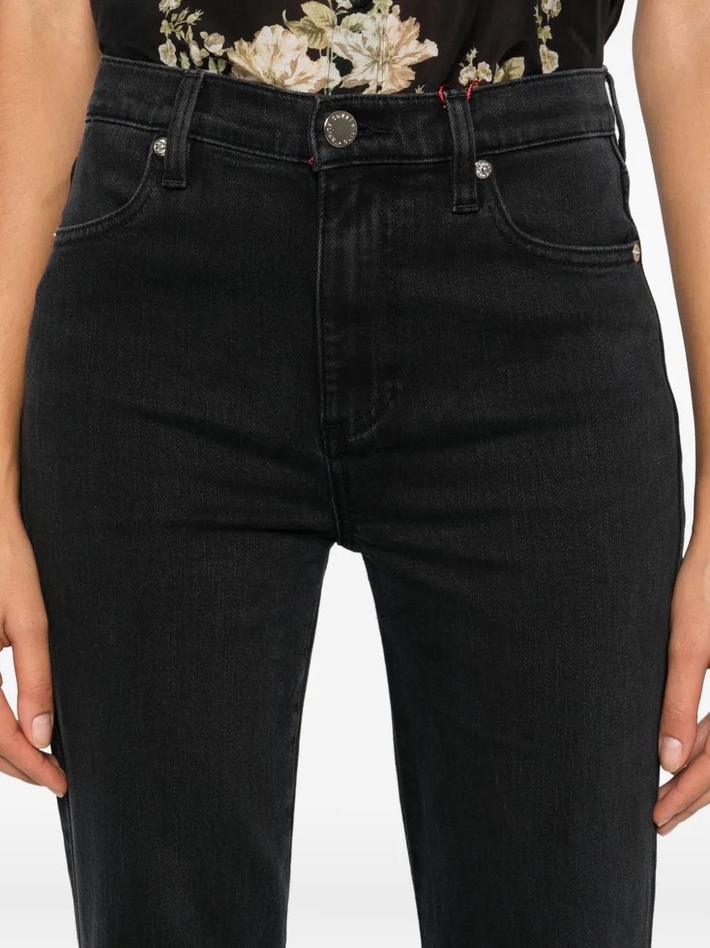 alice + olivia Beautiful jeans met knoopsluiting Zwart
